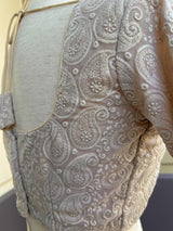 Beige Color Georgette Silk Ready to Wear Blouse - Kaash