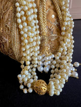 Beige Color Velvet Wedding Potli Bag | Handmade Embellished Stone and Pearl | Desi Indian Pakistani Wedding Purse | Evening Party Purse - Kaash