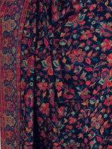 Black Pashmina Shawl – Kani Weave Floral Cashmere Wrap - Kaash