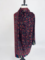 Black Pashmina Shawl – Kani Weave Floral Cashmere Wrap - Kaash
