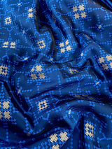 Blue Color Soft Banarasi Silk Saree with Sliver Color Zari Weave - Kaash