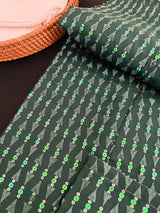 Bottle Green Color Premium Silk Kurta Collection with Sequin & Embroidery Work | Designer Wedding Men Wear | Sequin Kurta - Kaash