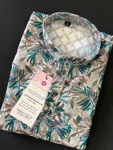 Boys Floral Lucknowi Chikankari Embroidery 2pcs Kurta with bottom | Pure Cotton Kurta | Boys Kurta Sets | Boys Kurtas | Soft Cotton Kurtas - Kaash