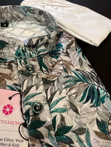 Boys Floral Lucknowi Chikankari Embroidery 2pcs Kurta with bottom | Pure Cotton Kurta | Boys Kurta Sets | Boys Kurtas | Soft Cotton Kurtas - Kaash