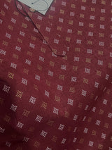 Boys Kurta Set - Father-Son Kurta Sets - Boys Wine Color Kurta - Premium Pure Cotton Kurta Pajama Set for Boys - Kids Kurta Pajama - Kaash