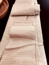 Camel Color Men Kurta Pajama with Weave and Zari Work | Mens Ethnic Wear | Sherwani Style Kurta for Wedding - Kaash