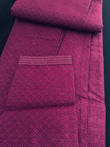 Dark Purple men's kurta pajama in soft silk (non-pure) with simple self-design — Kaash Collection