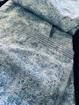 Designer Premium Grey Color Men Kurta Pajama Set for Men in Soft Raw Silk with Lining | Emberiodery and tiny Sequin Work | Kurta for Men - Kaash