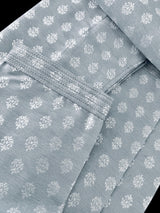 Designer Premium Grey Color Men Kurta Pajama Set for Men in Soft Silk | Mens Ethnic Wear | Indian Men Clothing | Kurta for Men - Kaash