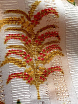 Dual Shade Peach Floral Designer Kurta: Soft Butter Silk, Thread Sequence Work - Kaash