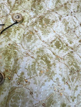 Dual Shaded Kurta in Pastel Green and White with Zari Strings and tiny Sequin Work Allover | Pastel Color Kurta | Wedding Party Wear Kurta - Kaash