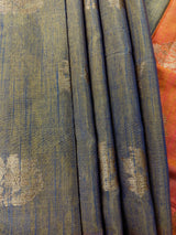 Gold Purple Tissue blend Cotton Silk Saree - Kaash