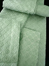 Pastel Sea Green men's kurta pajama in soft butter silk with embroidery with tiny sequin work — Kaash Collection