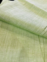 Powder Bluish White men's kurta pajama in pure linen cotton with premium linen cotton with fancy buttons — Kaash Collection