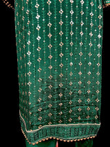 Green Color ReadytoWear Designer Party Wear Salwar Kameez | Indian Wedding Wear for Women | Indian Dress for Women | Readymade Salwar Kameez - Kaash