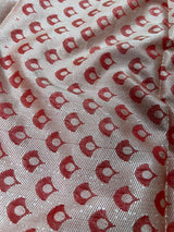 Handmade Gold Beige Banarasi Cotton Silk with Meenakari Flowers - Kaash