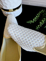 Handmade Mens Wedding Shoes in Ivory White Color | Jutti for Men | Traditional Handmade Mojari | Indian Ethnic Wedding Footwear for Men - Kaash