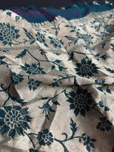 Hot Pink Pure Khaddi Georgette Banarasi Silk Saree - Floral Meenakari Sarees - Banarasi Handwoven Pure Saree - SILK MARK CERTIFIED - Kaash