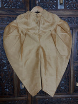 Boys 3pcs Kurta Pajama with Jacket in Floral Pattern Blue and Gold Combination