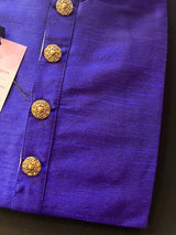 Royal Blue Soft Silk kurta pajama set — Kaash Collection
