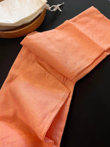 Peach Soft Silk Men Kurta Pajama Set with embroidery design and cotton Pajama | Mens Ethnic Wear | Peach Color Kurta