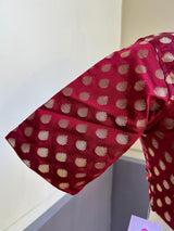 Maroon Soft Silk blouse — Kaash Collection