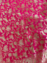 Peach Pink Color Shikargah Dupatta Semi Banarasi Silk Dupatta | Benarasi Dupatta | Dupatta for Lehangas