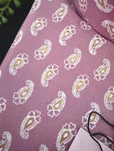 Lilac Color Premium Pure Cotton Kurta Pajama Set for Men with small Self design Buttis | Cotton Men Kurtas | Festival Kurta Collection