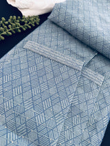 Bluish Grey Color Men Kurta | Grey Blue Kurta for Men | Kurta with tiny Sequins | Wedding and Party Wear Kurta for Men