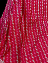 Strawbeery Color Soft Mashru Silk handloom Saree with Tanchoi and Muted Gold Zari Weave | Banarasi Mashru Silk Saree | Pink Color Saree