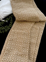 Beige Color Chikankari Lucknowi Georgette Men Kurta Pajama Set with Lining | Chikhenkari Kurtas | Mens Ethnic Wear | Kaash Kurtas