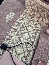 Pastel Lilac Color 100 Percent Premium Cotton Kurta with Pajama | Emberiodery Kurta with Cotton Lining | Cotton Mens Kurta Set