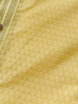 Light Weight Bright Yellow Color Men Kurta Pajama | Self Design embroidery Style | Mens Readymade Kurta for Wedding | Haldi Cermony Kurta