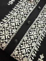 Black Color 100 Percent Premium Cotton Kurta with Pajama | Emberiodery Kurta with Cotton Lining | Cotton Mens Kurta Set