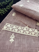 Pastel Lilac Color 100 Percent Premium Cotton Kurta with Pajama | Emberiodery Kurta with Cotton Lining | Cotton Mens Kurta Set