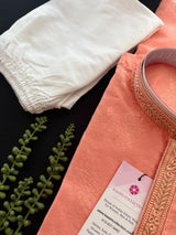 Peach Color Men Kurta Pajama | Pastel Color Kurta for Men | Designer Indian Kurtas for Men | Mens Ethnic