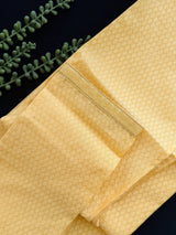 Light Weight Bright Yellow Color Men Kurta Pajama | Self Design embroidery Style | Mens Readymade Kurta for Wedding | Haldi Cermony Kurta