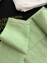 Pista Green Men’s Kurta Pajama in Raw Silk with Self Design | Wedding & Festival Wear | Gift for Him