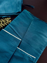 Boys Kurta Pajama with Jacket in Teal Blue Color | Boys 3pcs Set | Emberiodered Jacket | Fancy Party and Wedding Wear for Boys