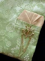 Pista Green Color Jacket Style Kurta with Dhoti for Boys | Soft Satin Silk material | Kids Wear | Boys Ethnic Wear