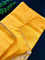 Mustard Yellow 3-Piece Kurta Pajama Set for Boys with Heavy Work Jacket | Indian Ethnic Outfit for Weddings & Festivals