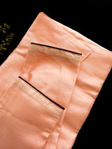 Boys Kurta Pajama with Jacket in Peach Color | Emberiodered Jacket | Fancy Party and Wedding Wear for Boys