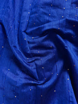 Royal Blue and Mehandi Green Handloom Saree with tiny Sequin Work and Thread Work | Handloom Sarees | Sequence Saree