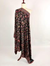 Black Color Premium Pashmina Kani Weave Kashmiri Shawl | Kani Weave Cashmere Wrap | Wool Stole and Wraps | Ships from California