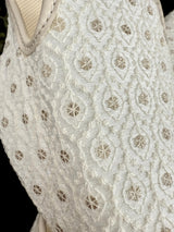 Handmade Men Wedding Shoes in Off White with Emberiodery | Mens Shoes | Traditional Mojari Shoes | Indian Ethnic Wedding Footwear for Men