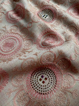 Light Dusy Peach Pink Soft Pashmina Shawls with Intricate Emberiodery | Light Weight Shawl | Kashmiri Pashmina Shawl | Ships from California