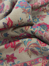 Camel Color Premium Wool Kani Weave Cashmere Shawl | Kani Weave Cashmere Wrap | Wool Stole and Shawl | Floral Jaal Shawls