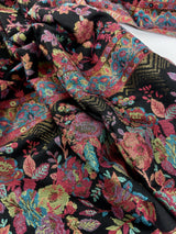 Black Color Premium Pashmina Kani Weave Kashmiri Shawl | Kani Weave Cashmere Wrap | Wool Stole and Wraps | Ships from California