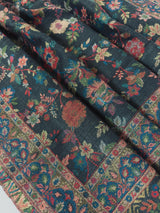 Grey Color Premium Pashmina Kani Weave Kashmiri Shawl | Kani Weave Cashmere Wrap | Wool Stole and Wraps | Ships from California