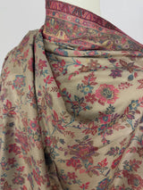 Camel Color Premium Wool Kani Weave Cashmere Shawl | Kani Weave Cashmere Wrap | Wool Stole and Shawl | Floral Jaal Shawls